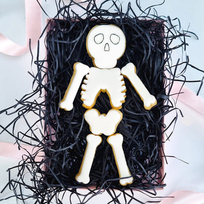 Skeleton Puzzle Set Halloween Cookie Cutter and Embosser