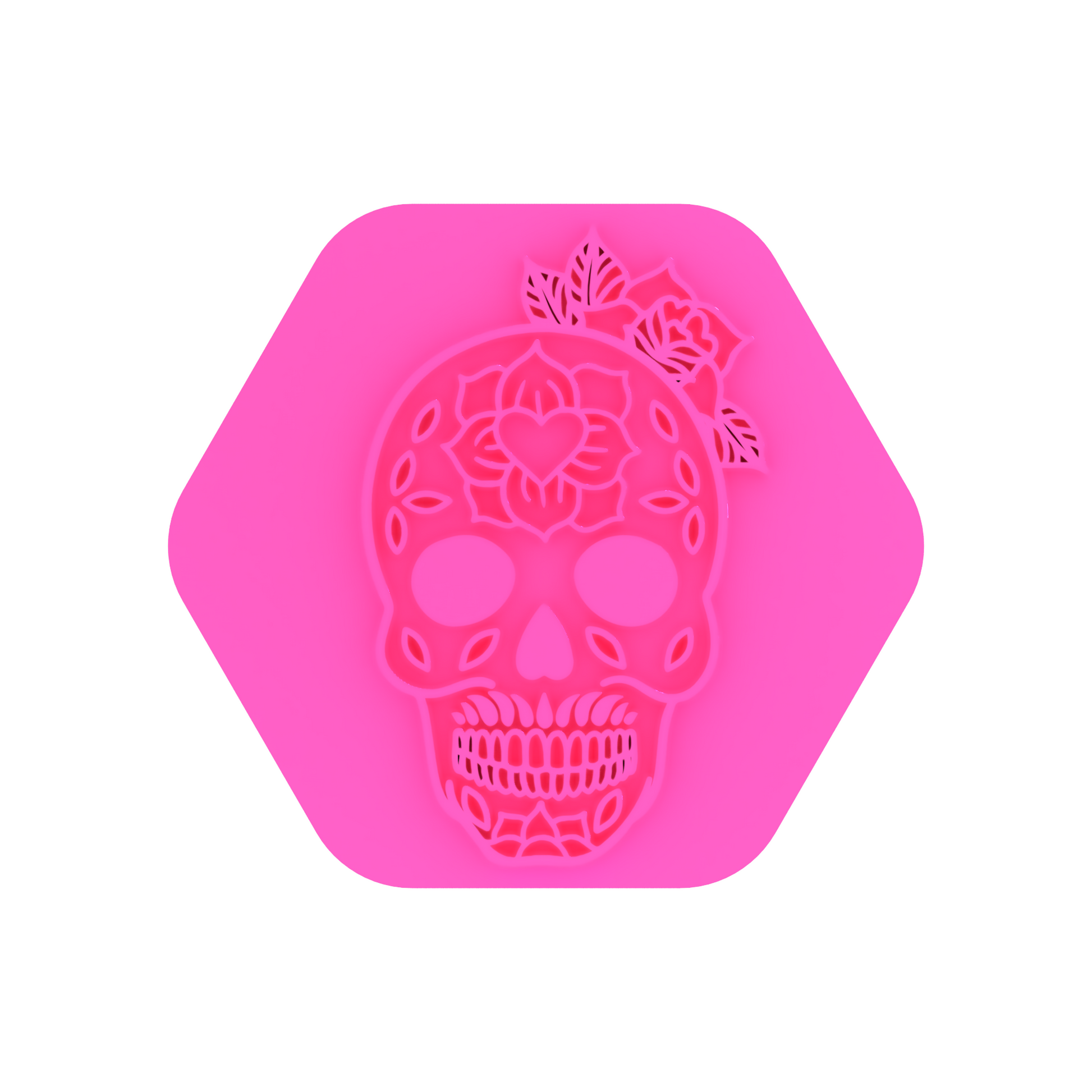 Skull Style 1 Cookie Stamp