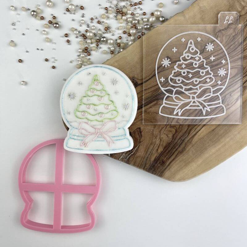 Snow Globe Christmas Cookie Cutter and Embosser