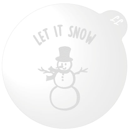 Let It Snow Snowman Cookie Embosser