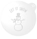 Let It Snow Snowman Cookie Embosser