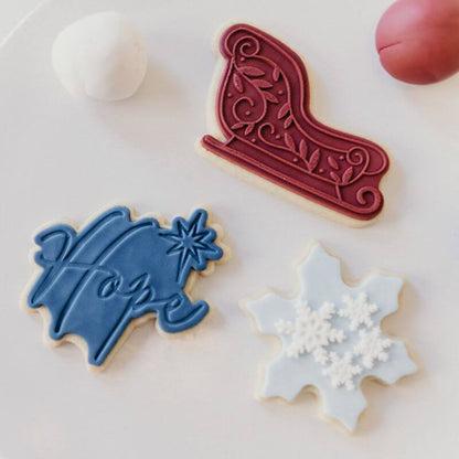 Christmas Sleigh Cookie Cutter and Embosser