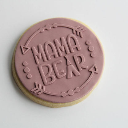  Mama Bear Wild One Style Baby Shower Cookie Cutter and Embosser