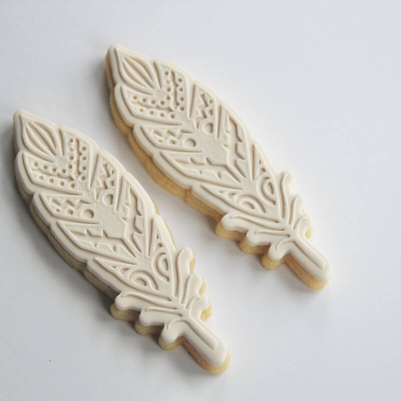 Feather Wild One Baby Shower Cookie Cutter and Embosser