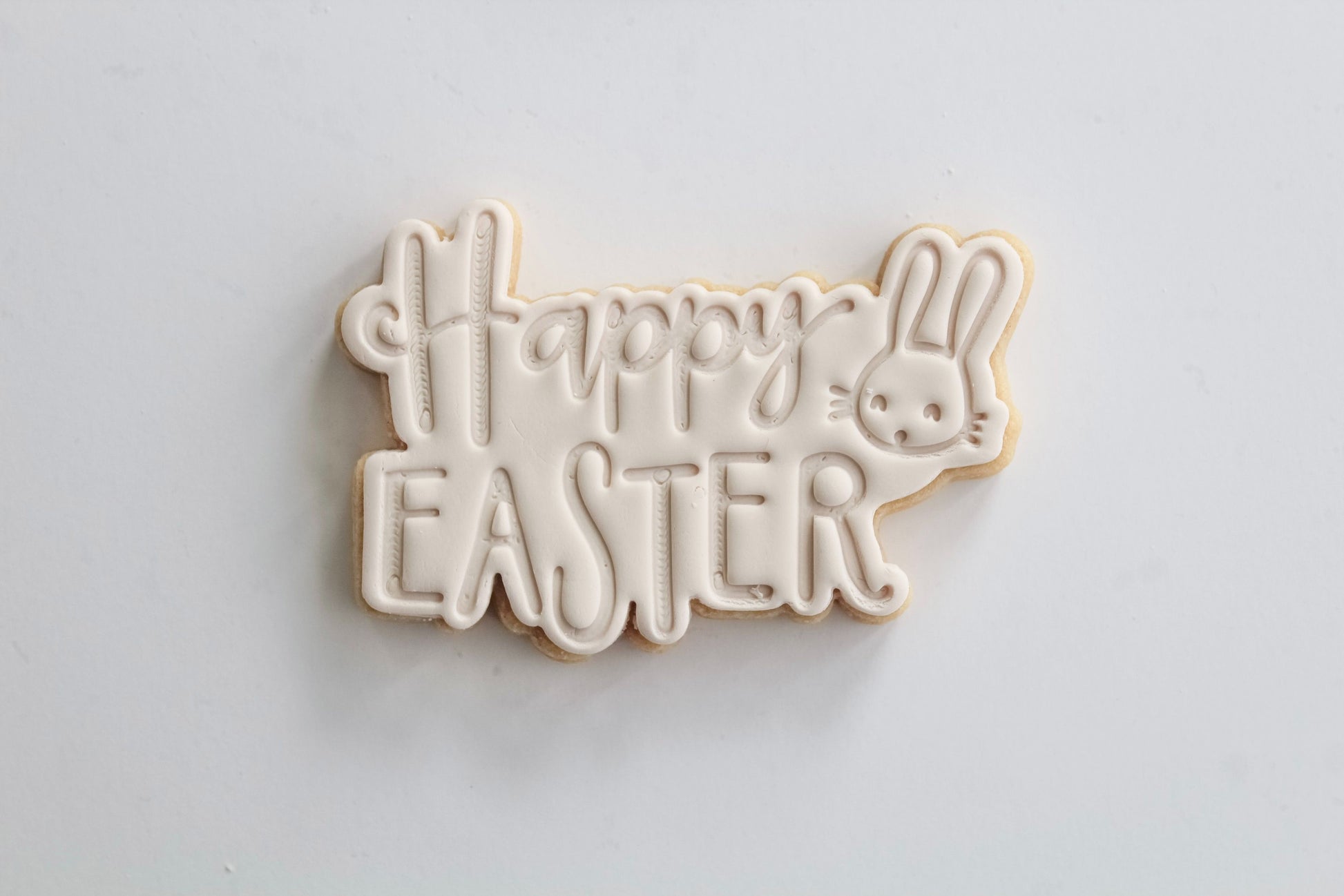 Happy Easter Style 2 with Rabbit Cookie Cutter and Stamp