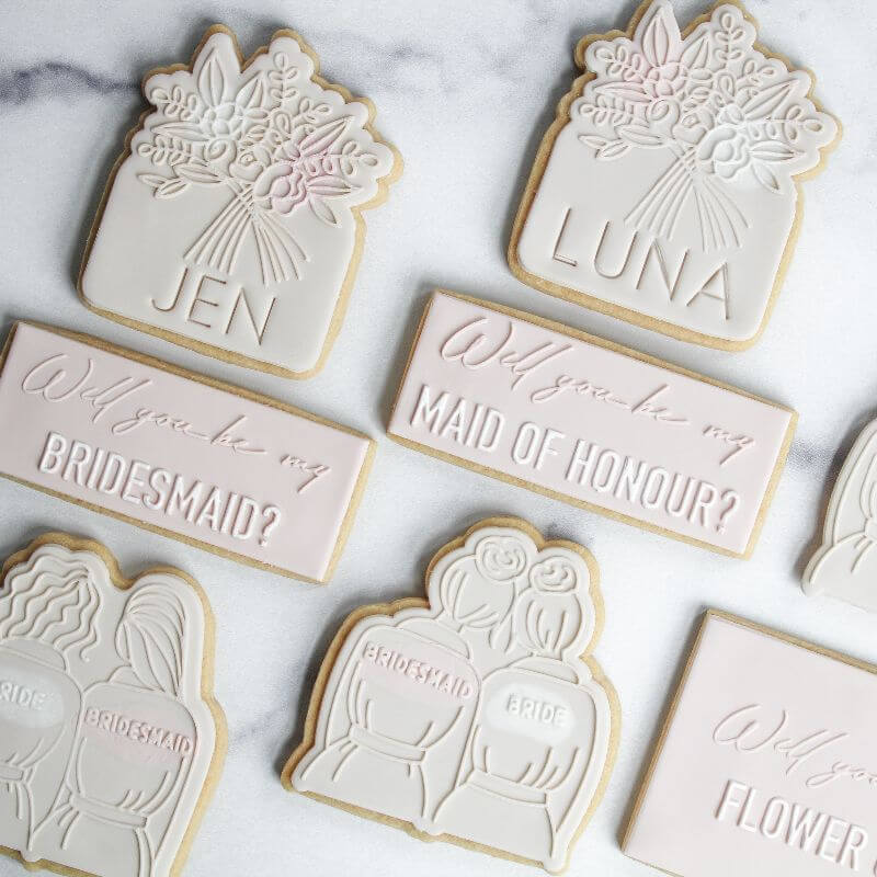 Soho Cookies Will You be My Maid of Honour? Bridal Party Cookie Cutter and Embosser