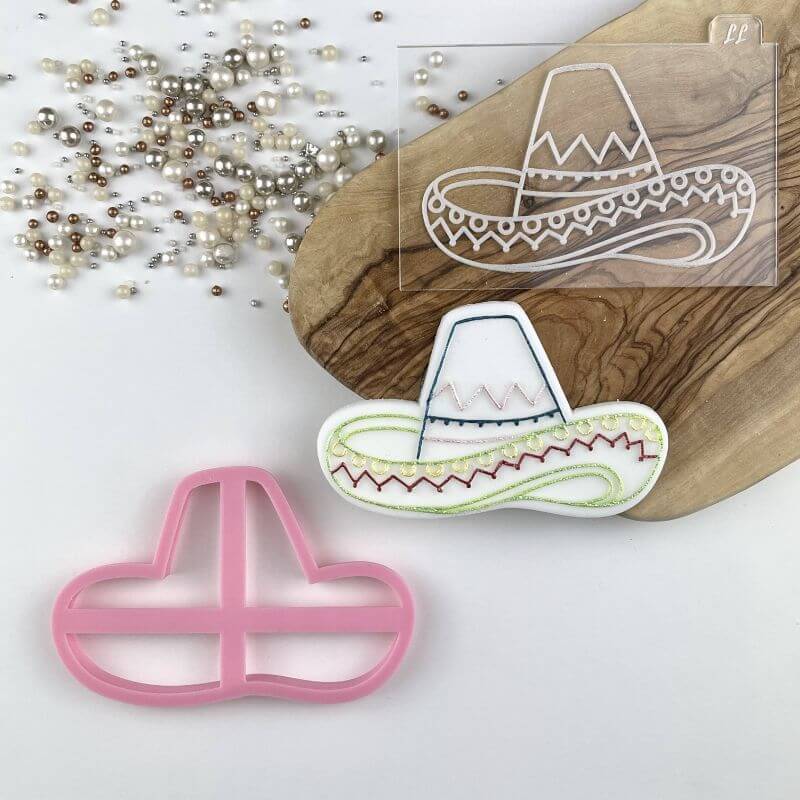 Sombrero Fiesta Cookie Cutter and Embosser