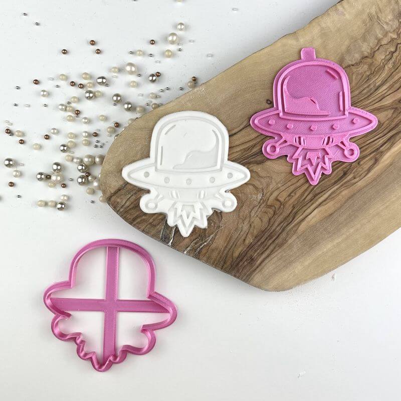 UFO Space Cookie Cutter and Stamp