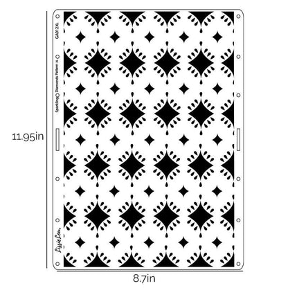 Sparkling Diamonds Large Pattern Cake Stencil - XL Design Size