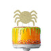 Spider Glitter Cake Topper Gold