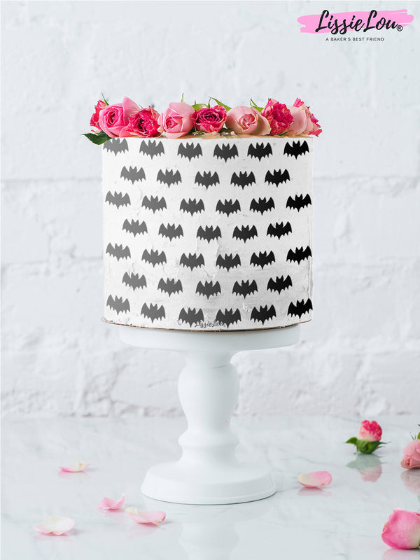 Bat Halloween Cake Stencil - Full Size Design