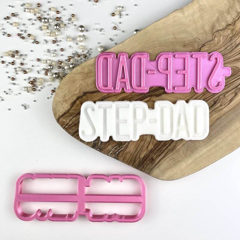 Step-Dad Father's Day Cookie Cutter and Stamp