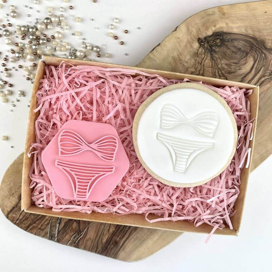 Stripy Bikini Summer Cookie Stamp