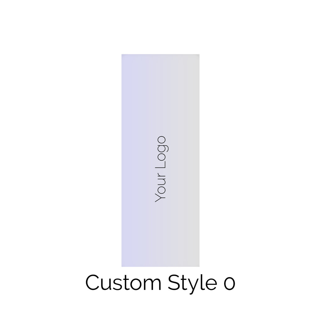 Custom Style 0 Rectangle Solid Edge Cake Scraper - Add Your Logo