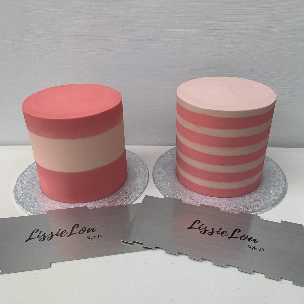 Style 10 Metal Double Edged Cake Scraper
