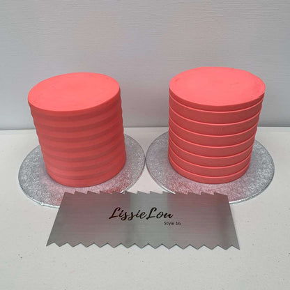 Style 16 Metal Double Edged Cake Scraper