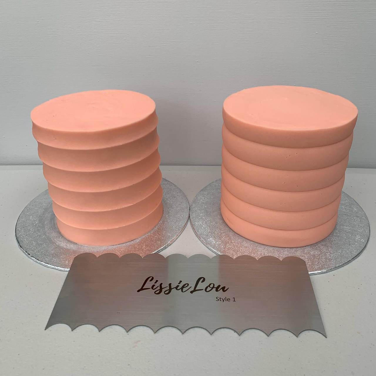 Style 1 Metal Double Edged Cake Scraper