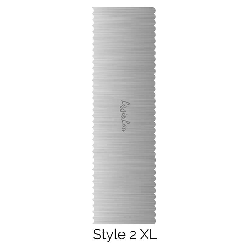 Style 2 XL Metal Rectangle Double Edged Cake Scraper