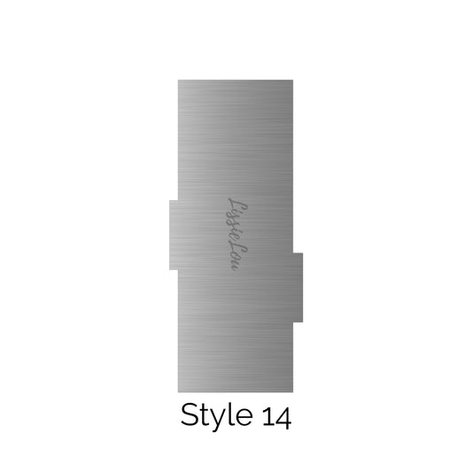 Style 14 Metal Double Edged Cake Scraper