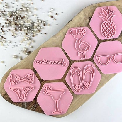 Bikini with Flowers Summer Cookie Stamp