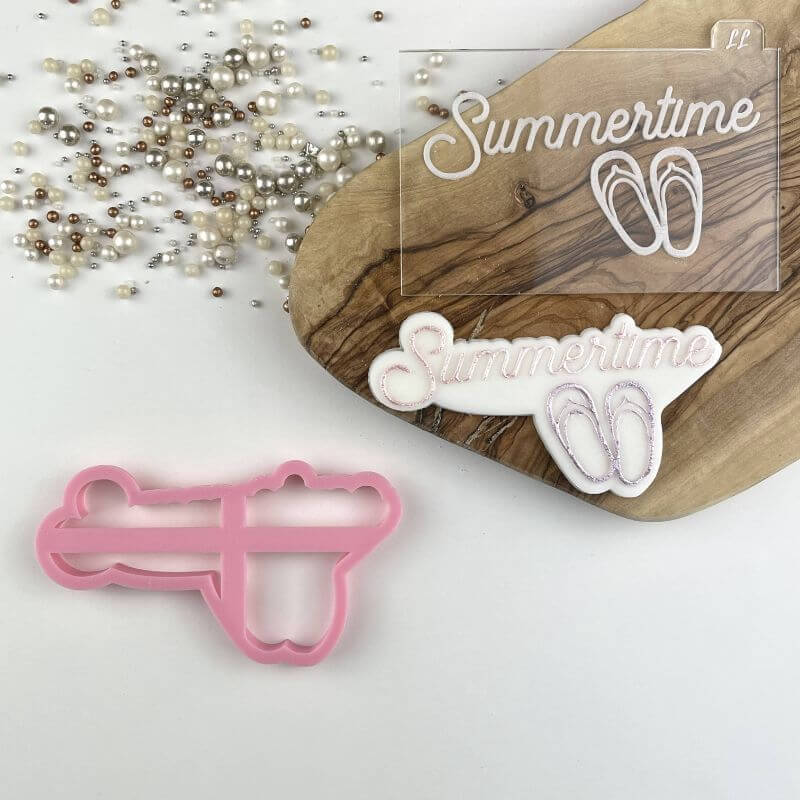 Summertime Summer Cookie Cutter and Embosser