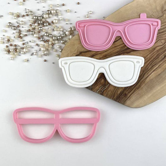 Sunglasses Summer Cookie Cutter and Stamp