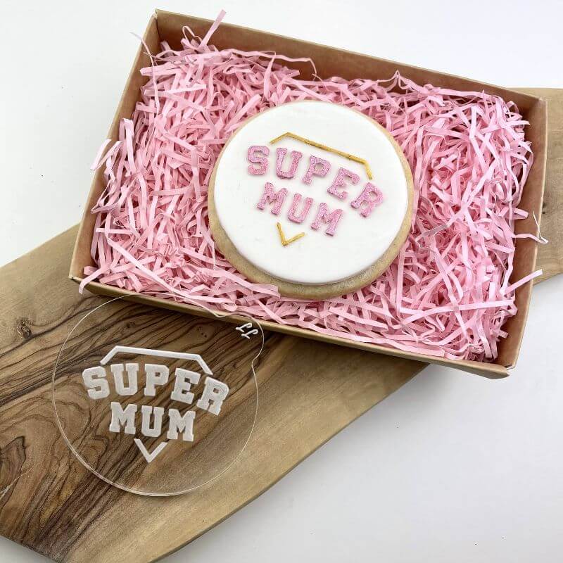 Super Mum Mother's Day Cookie Embosser