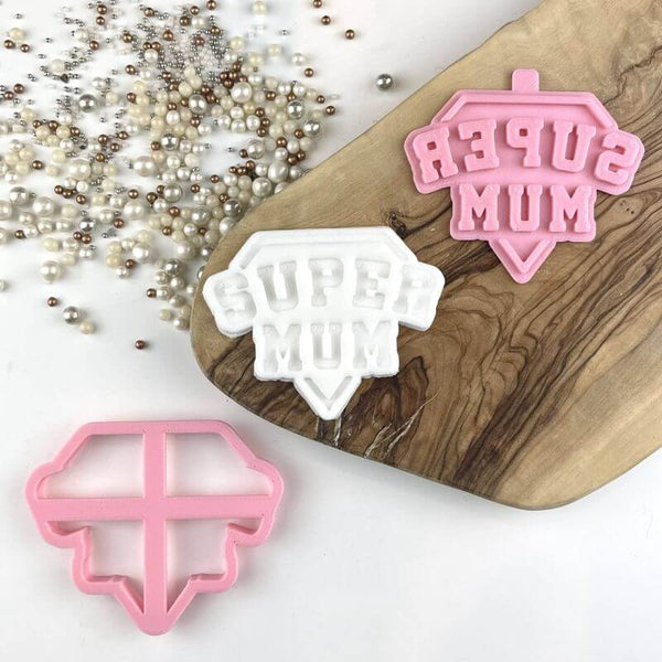 Super Mum Mother's Day Cookie Cutter and Stamp