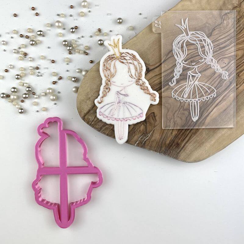 Sweet Dancing Girl Ballet Cookie Cutter and Embosser