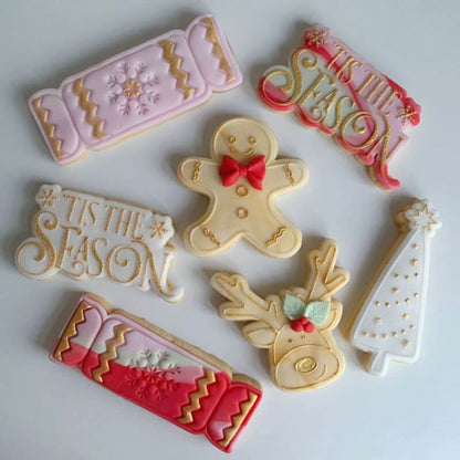 Rudolf Face Christmas Cookie Cutter and Embosser
