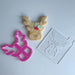 Rudolf Face Christmas Cookie Cutter and Embosser