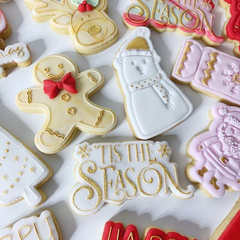 'Tis The Season Christmas Cookie Cutter and Embosser