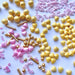 Gold Heart Sugar Sprinkles