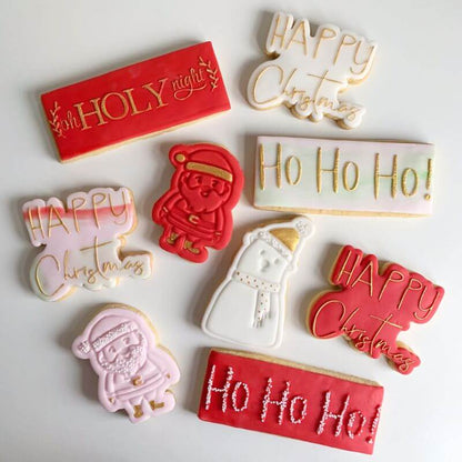 Ho Ho Ho! Style 2 Christmas Cookie Cutter and Embosser