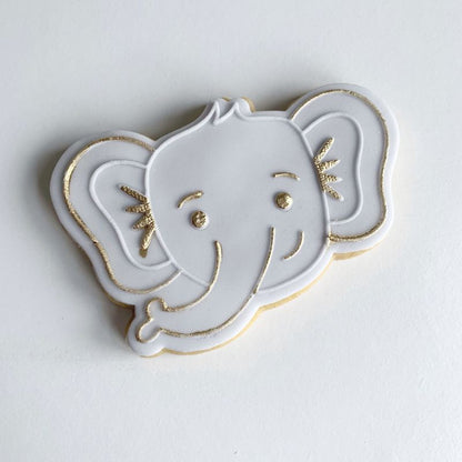 Elephant Jungle Cookie Cutter and Embosser