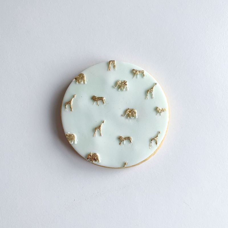 Jungle Animal Print Texture Tile Cookie Cutter and Embosser