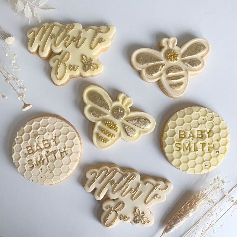 Bee Baby Shower Cookie Cutter and Stamp