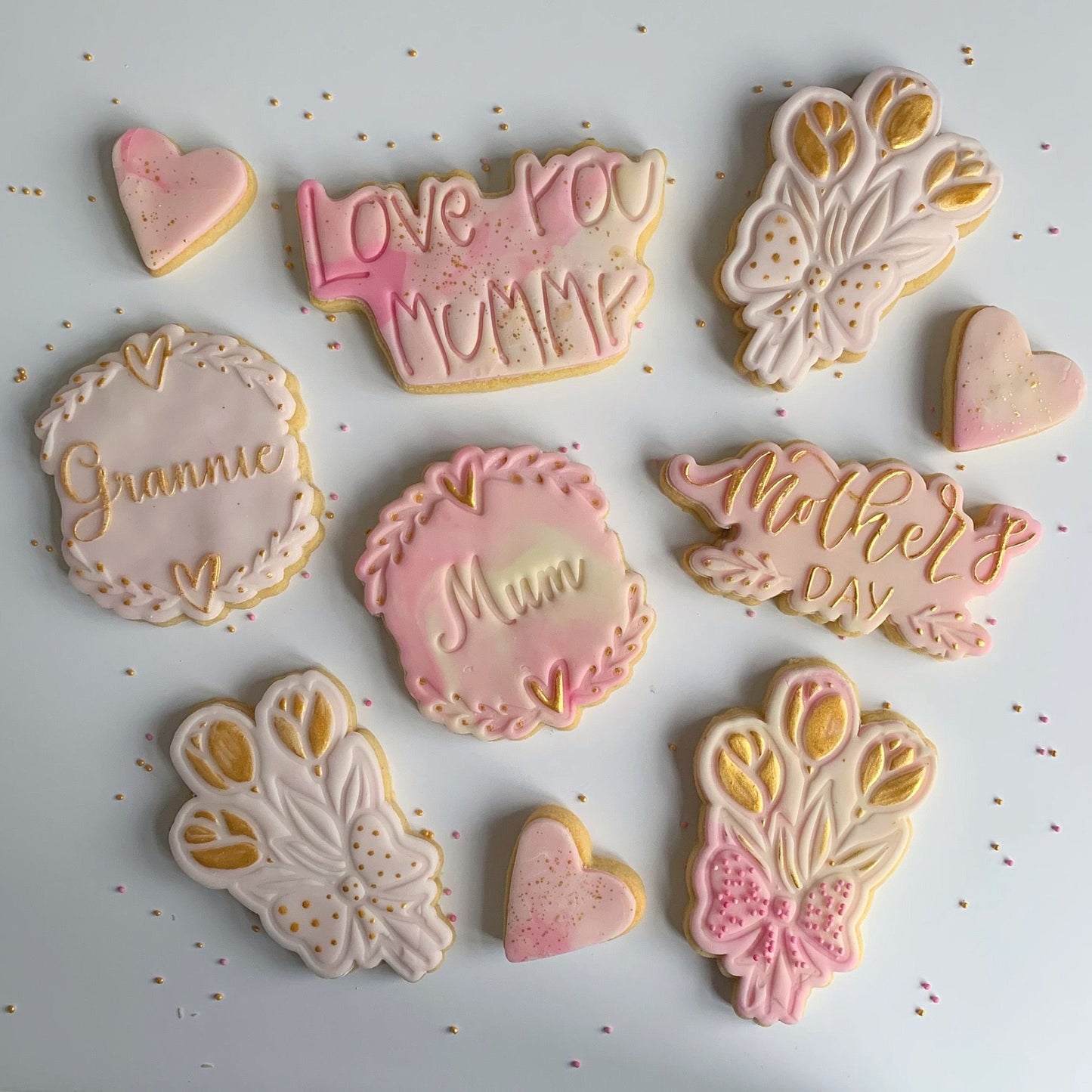 Grannie with Heart and Vine Border Mother's Day Cookie Cutter and Embosser