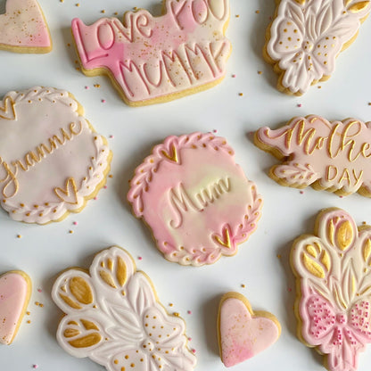Love You Mummy in Child Font Mother's Day Cookie Cutter and Stamp