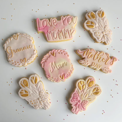 Love You Mummy in Child Font Mother's Day Cookie Cutter and Stamp