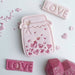 Jar of Hearts Valentine's Cookie Cutter and Stamp