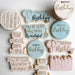Happy Birthday in Two Fonts Cookie Embosser