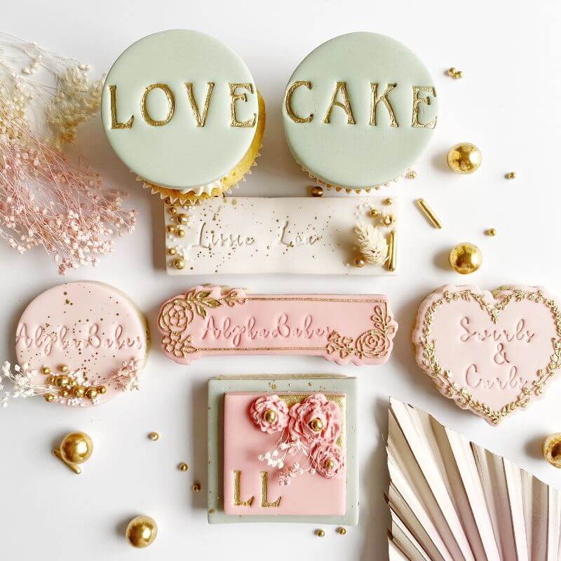 Floral Rectangle Cookie Cutter and Embosser