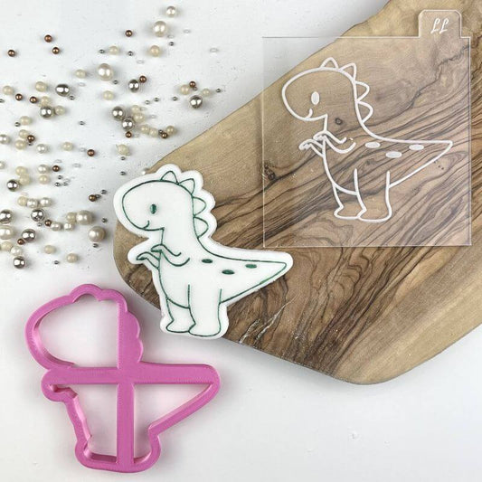 T-Rex Dinosaur Cookie Cutter and Embosser