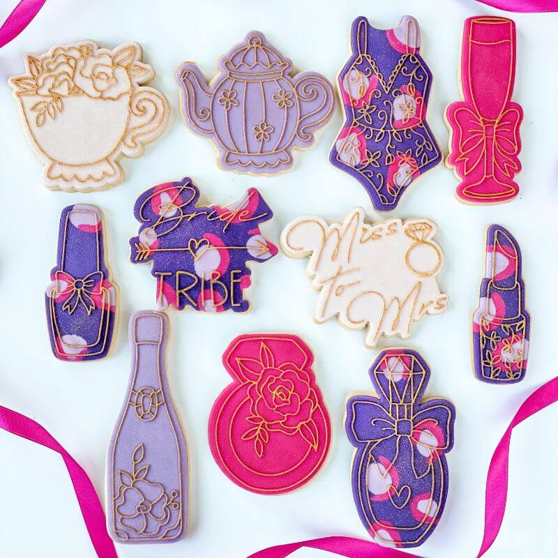 Nail Varnish Hen Party Cookie Cutter and Embosser