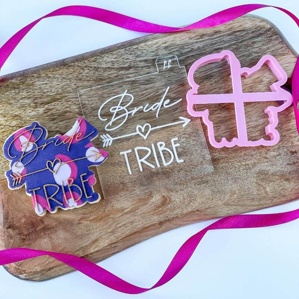 Bride Tribe Style 2 Hen Party Cookie Cutter and Embosser
