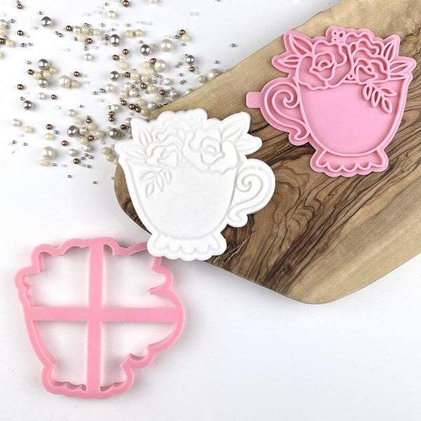 Afternoon Tea Cup Hen Party Cookie Cutter and Stamp
