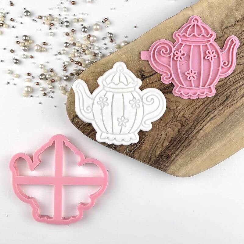Afternoon Tea Pot Hen Party Cookie Cutter and Stamp