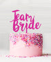 Team Bride Acrylic Cake Topper Hot Pink