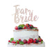Team Bride Swirly Hen Party Cake Topper Glitter Card White 